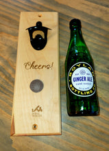 Load image into Gallery viewer, Maple "Cap Catcher" Wall Mounted Bottle opener