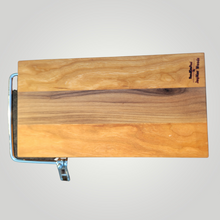 Load image into Gallery viewer, The Slicer-handmade cheese slicer.  Black Walnut and Cherry