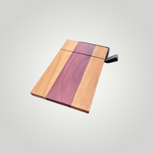 Load image into Gallery viewer, The Slicer-handmade cheese slicer.  Purple Heart and Cherry
