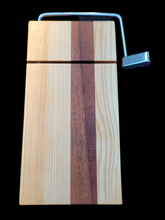 Load image into Gallery viewer, The Slicer-handmade cheese slicer.  Sapelle and Basswood