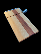 Load image into Gallery viewer, The Slicer-handmade cheese slicer.  Sapelle and Basswood