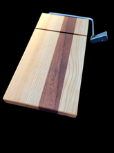 Load image into Gallery viewer, The Slicer-handmade cheese slicer.  Sapelle and Basswood