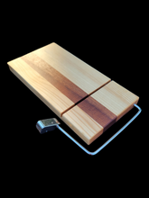 Load image into Gallery viewer, The Slicer-handmade cheese slicer.  Sapelle and Basswood