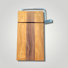 Load image into Gallery viewer, The Slicer-handmade cheese slicer.  Black Walnut and Cherry
