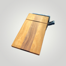 Load image into Gallery viewer, The Slicer-handmade cheese slicer.  Black Walnut and Cherry
