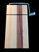 Load image into Gallery viewer, The Slicer-handmade cheese slicer.  Sapelle and Basswood
