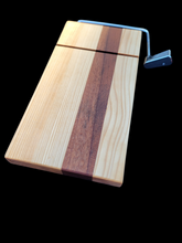 Load image into Gallery viewer, The Slicer-handmade cheese slicer.  Sapelle and Basswood
